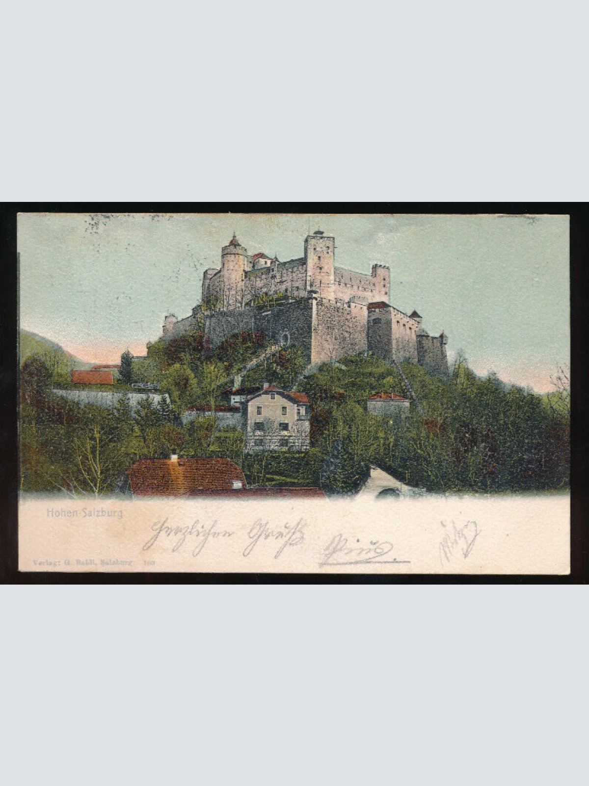 AK aus Hohensalzburg mit Burg Salzburg (5896)