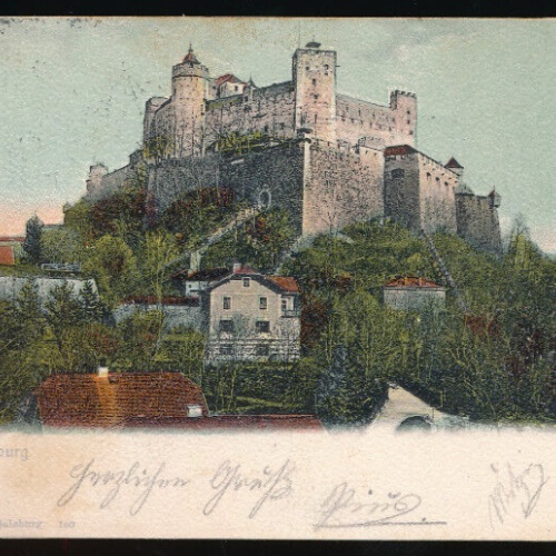 AK aus Hohensalzburg mit Burg Salzburg (5896)