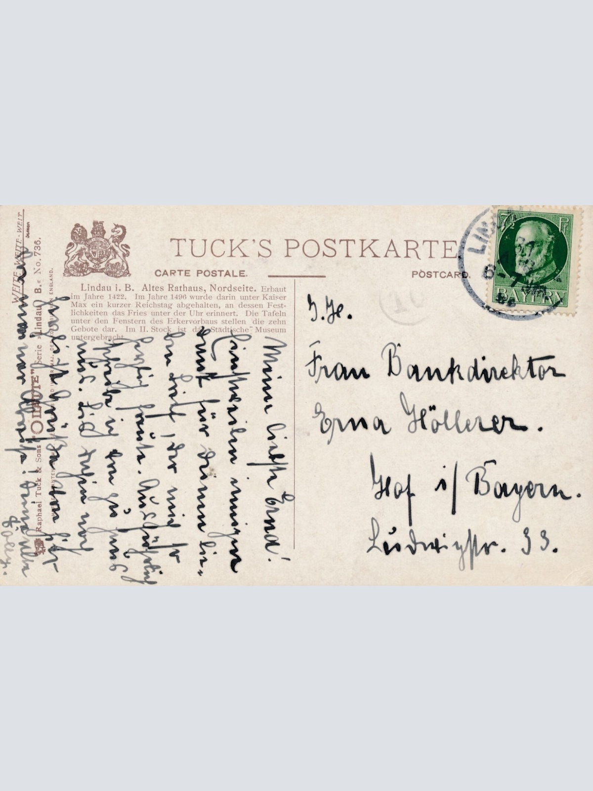 AK, Lindau, Bayern, Altes Rathaus, Nordseite (S1708)