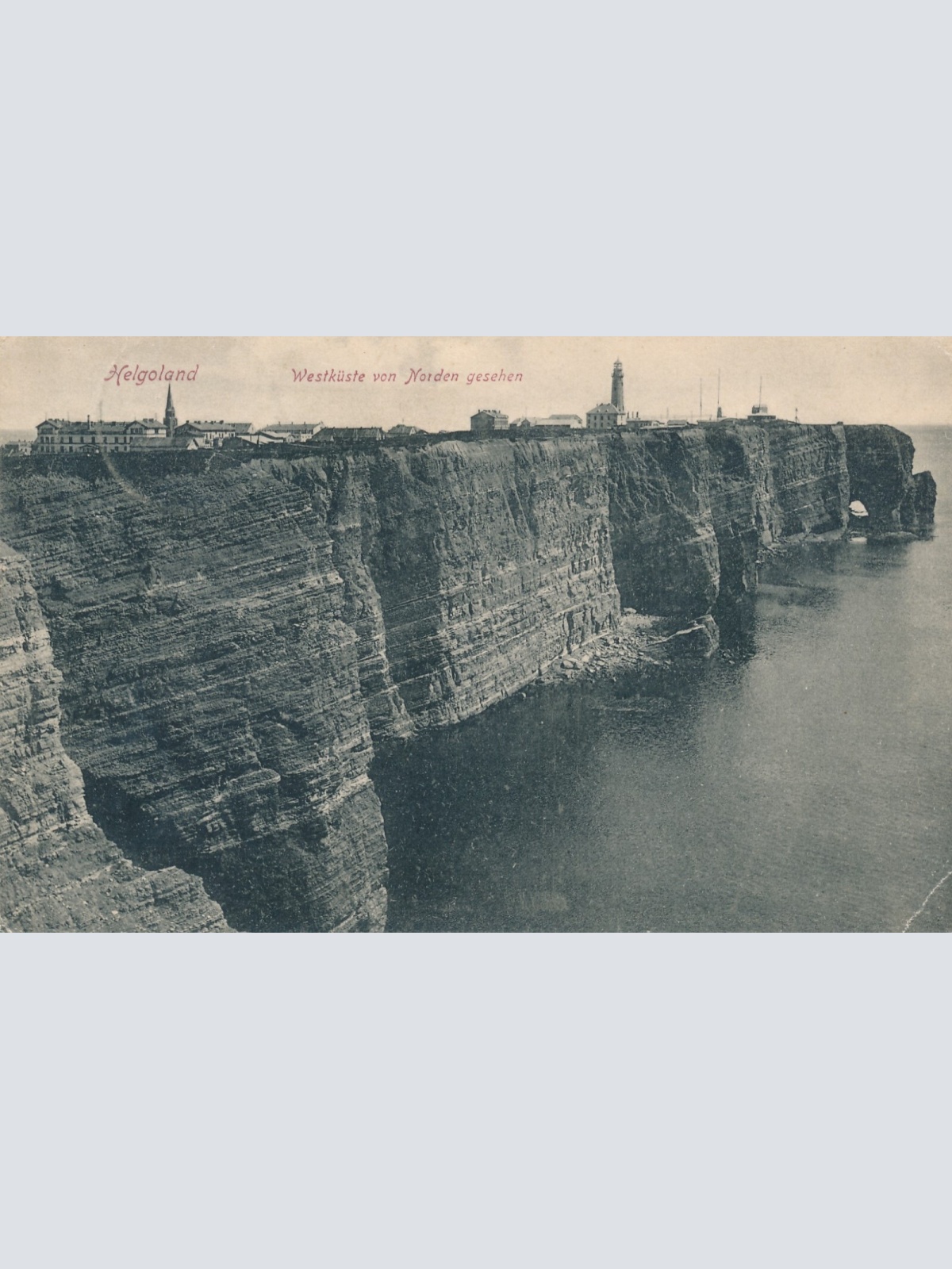 AK, Helgoland, Westküste von Norden gesehen, Schleswig-Holstein (S1566)