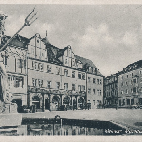 AK, Weimar, Marktplatz, Thüringen (S1574)