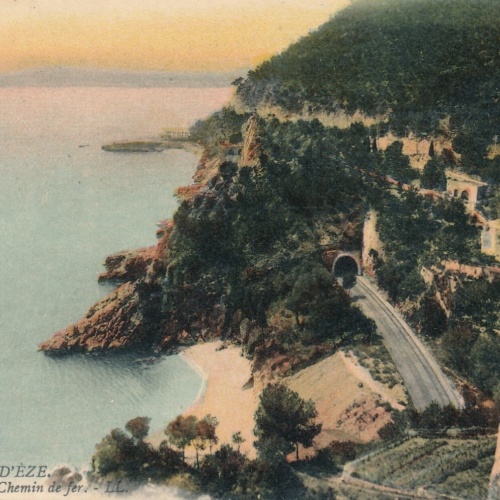 AK, Le cap D'Eze, et la Ligne du Chemin de fer (S1881)