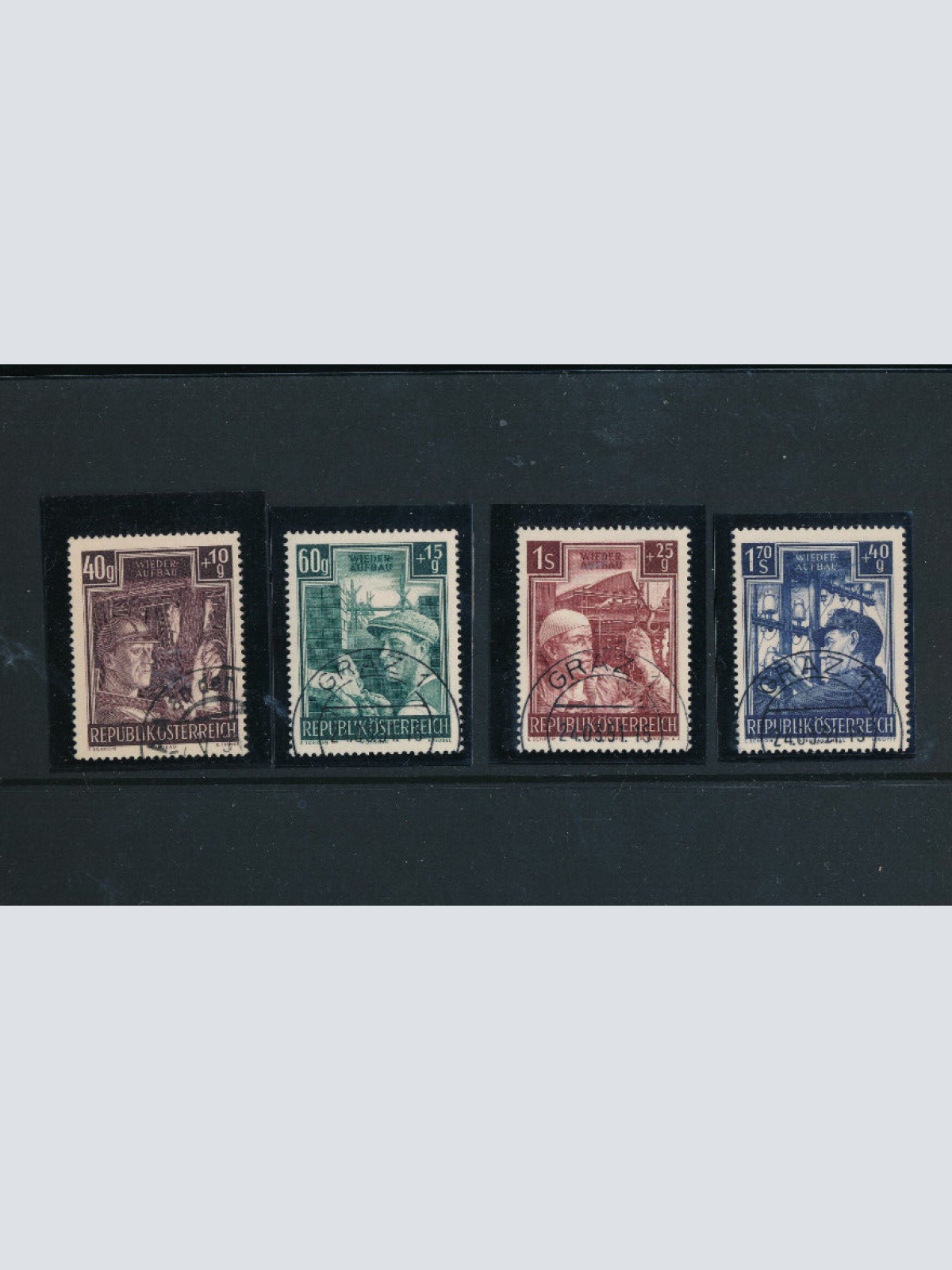 Wiederaufbau II 1951 ANK 977 - 980  (5798)