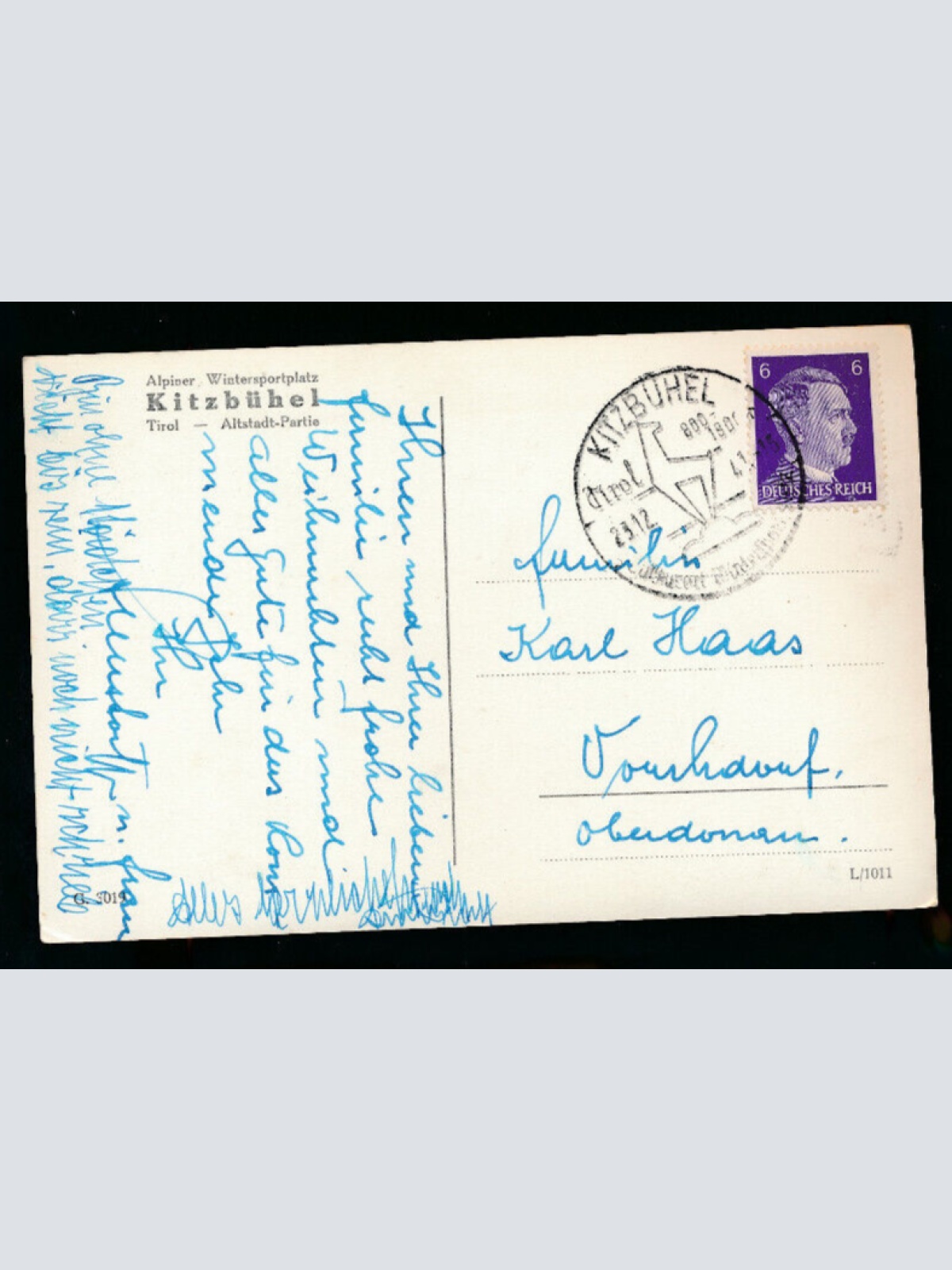 AK aus Kitzbühel Winterkarte Tirol (5601)