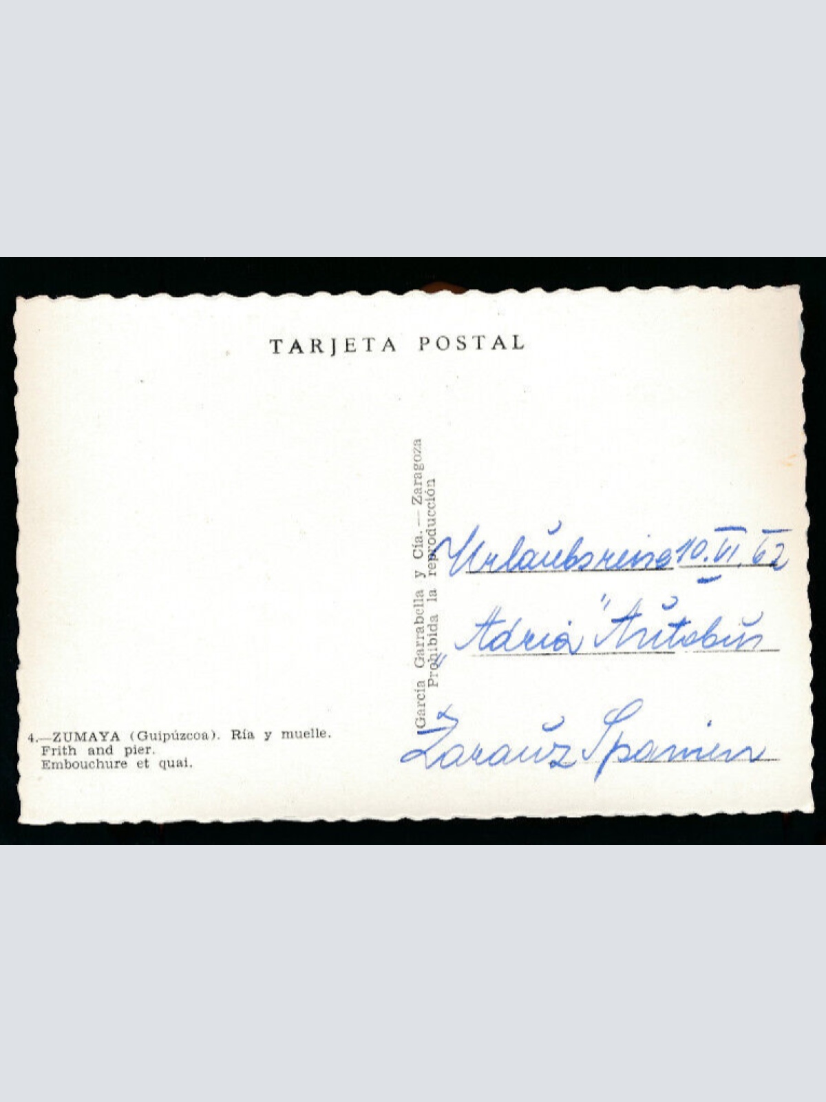 AK aus Zumaya Spanien (5596)