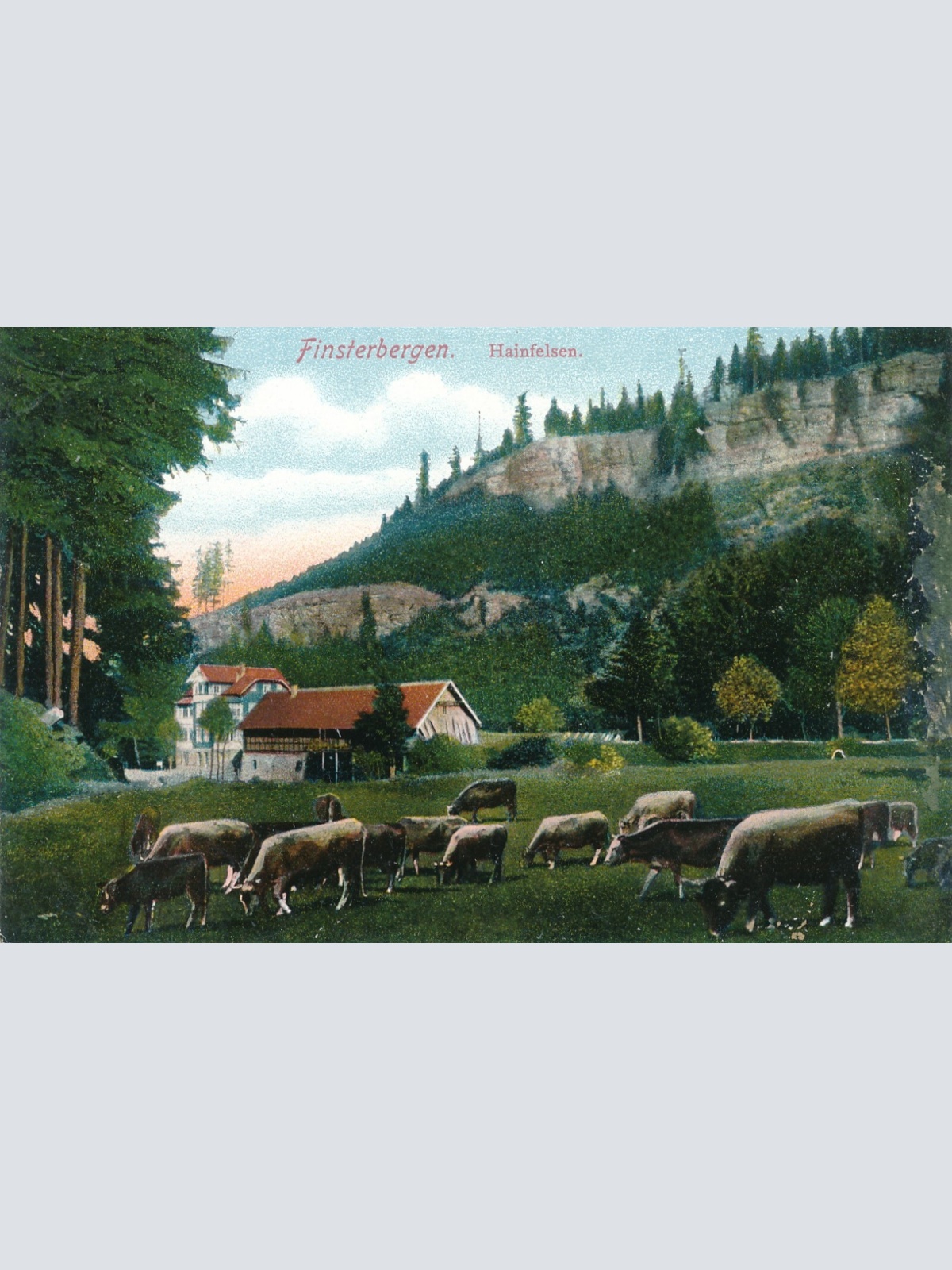 AK, Friedrichroda, Finsterbergen, Hainfelsen, Thüringen (S1905)