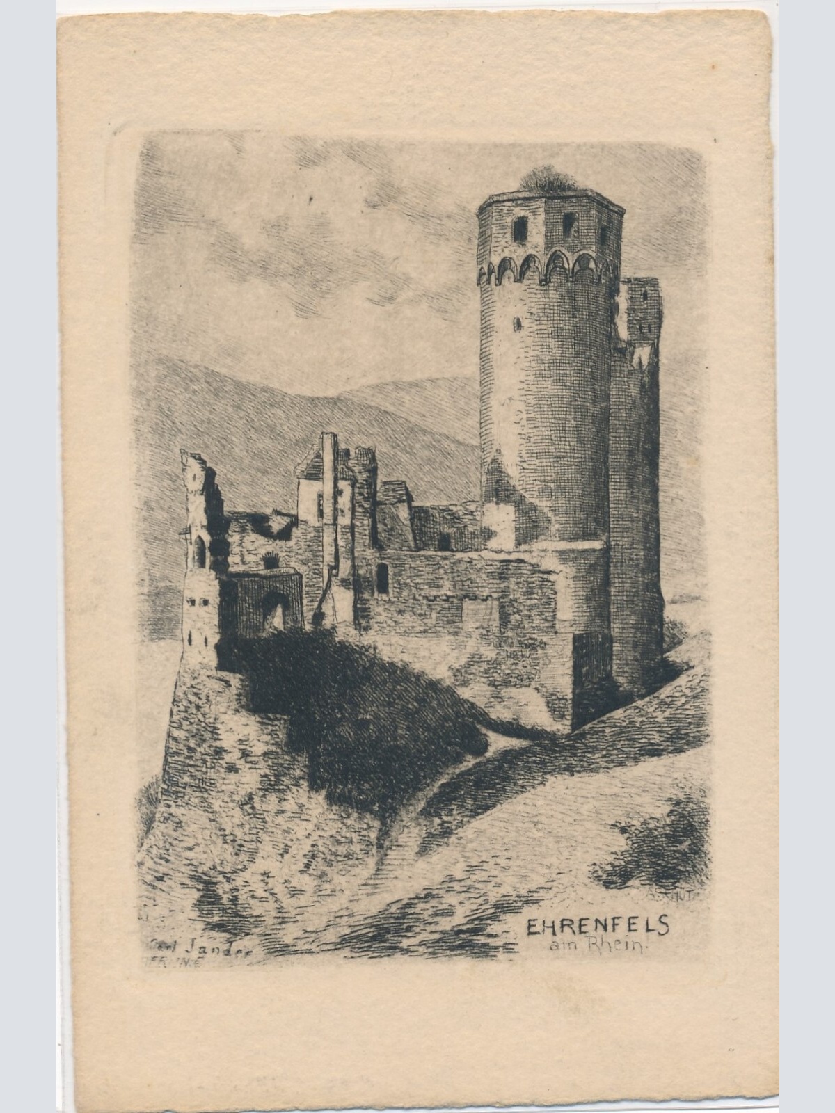 AK, Ehrenfels am Rhein, Hessen (S1928)