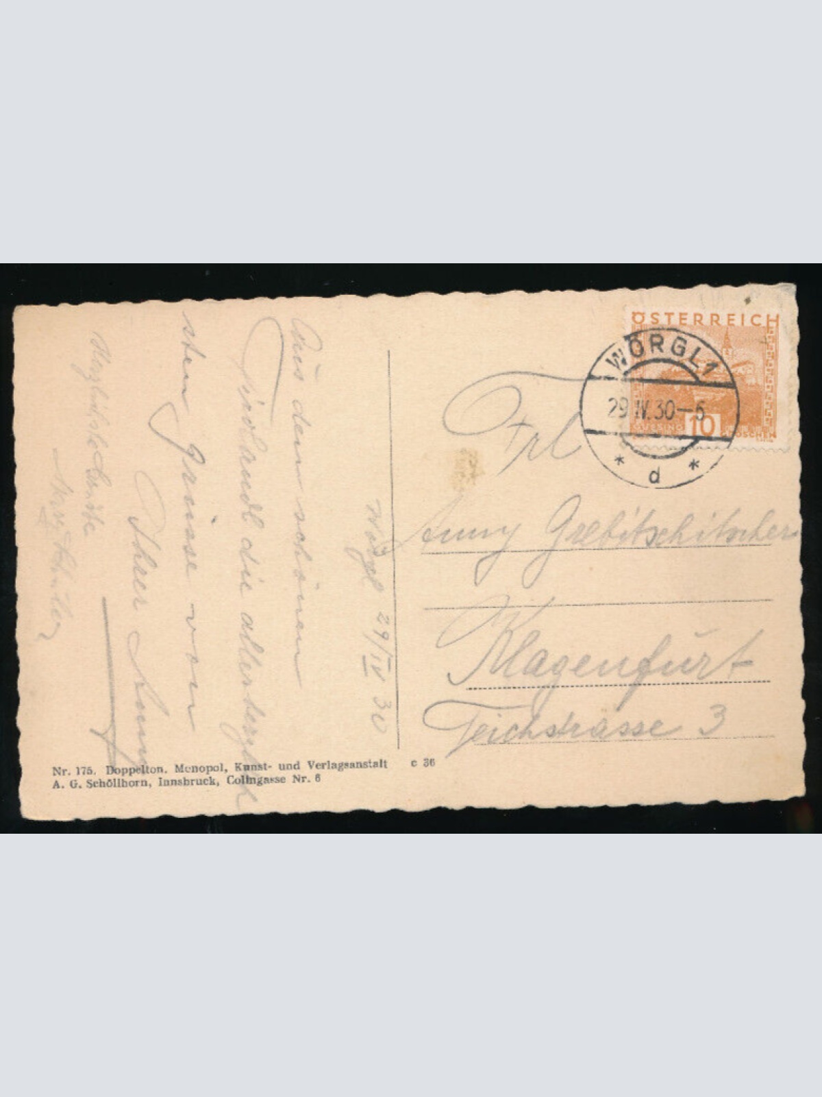 AK aus Wörgl Hauptplatz Tirol (5773)