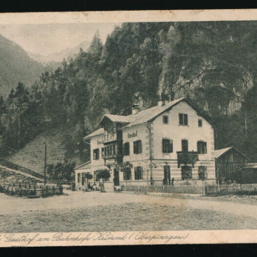 AK aus Krimml mit Geisslers Gasthof am Bahnhof Salzburg (5887)