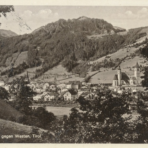 AK, Kitzbühel gegen Westen, Tirol (S1866)