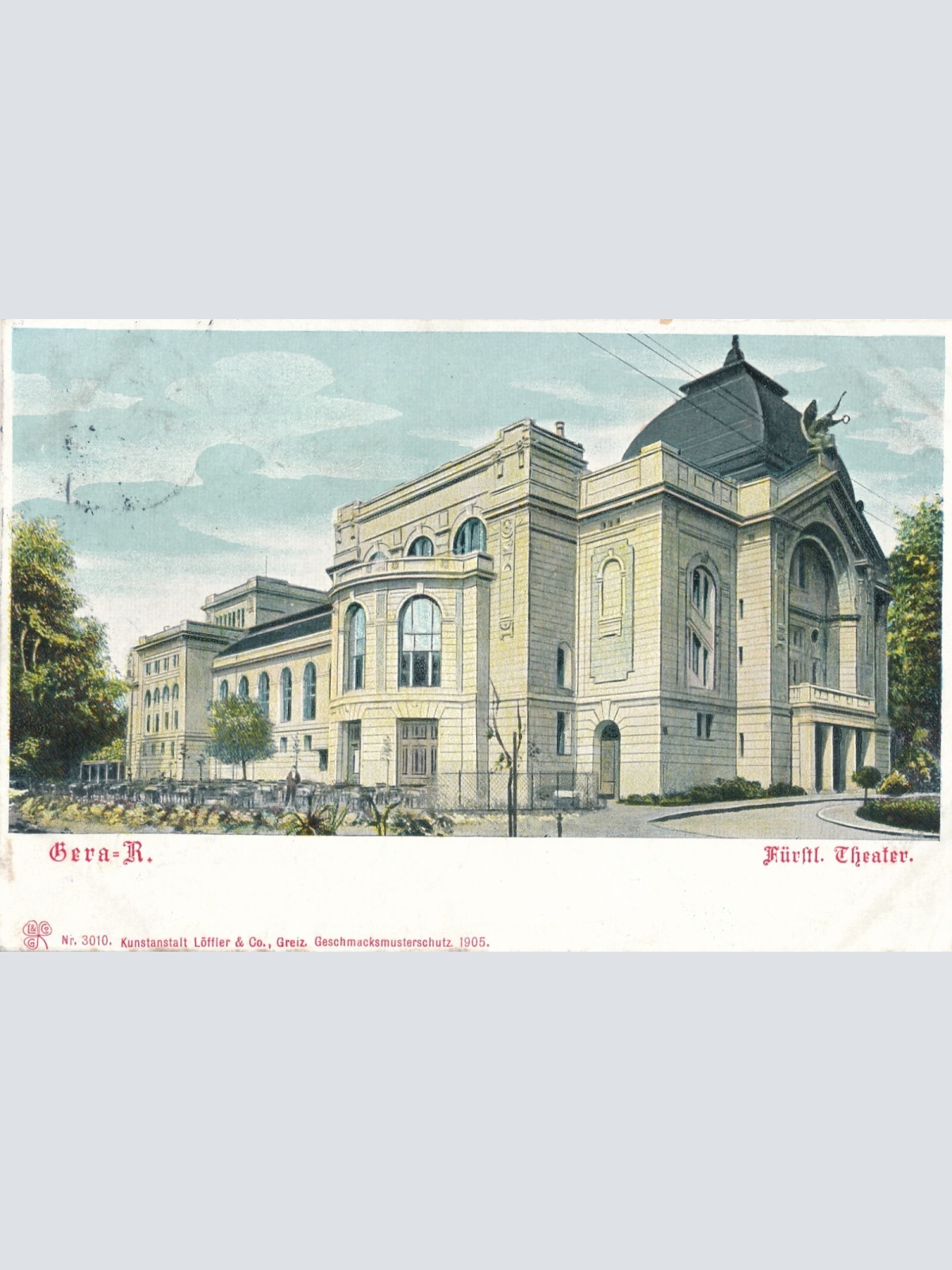 AK, Gera, Fürstl. Theater, Thüringen (S1860)