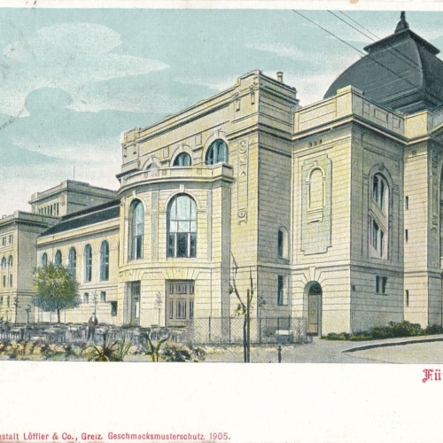 AK, Gera, Fürstl. Theater, Thüringen (S1860)