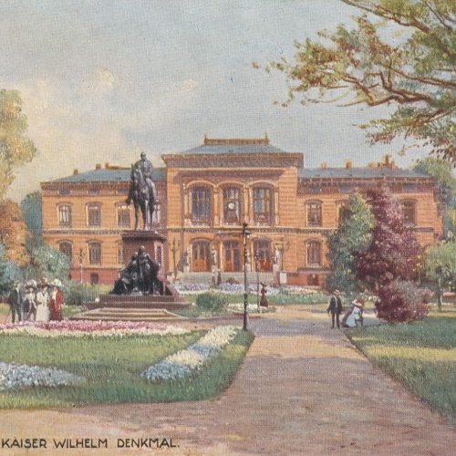 AK, Kiel, Universität u. Kaiser Wilhelm Denkmal, Schleswig-Holstein (S1861)