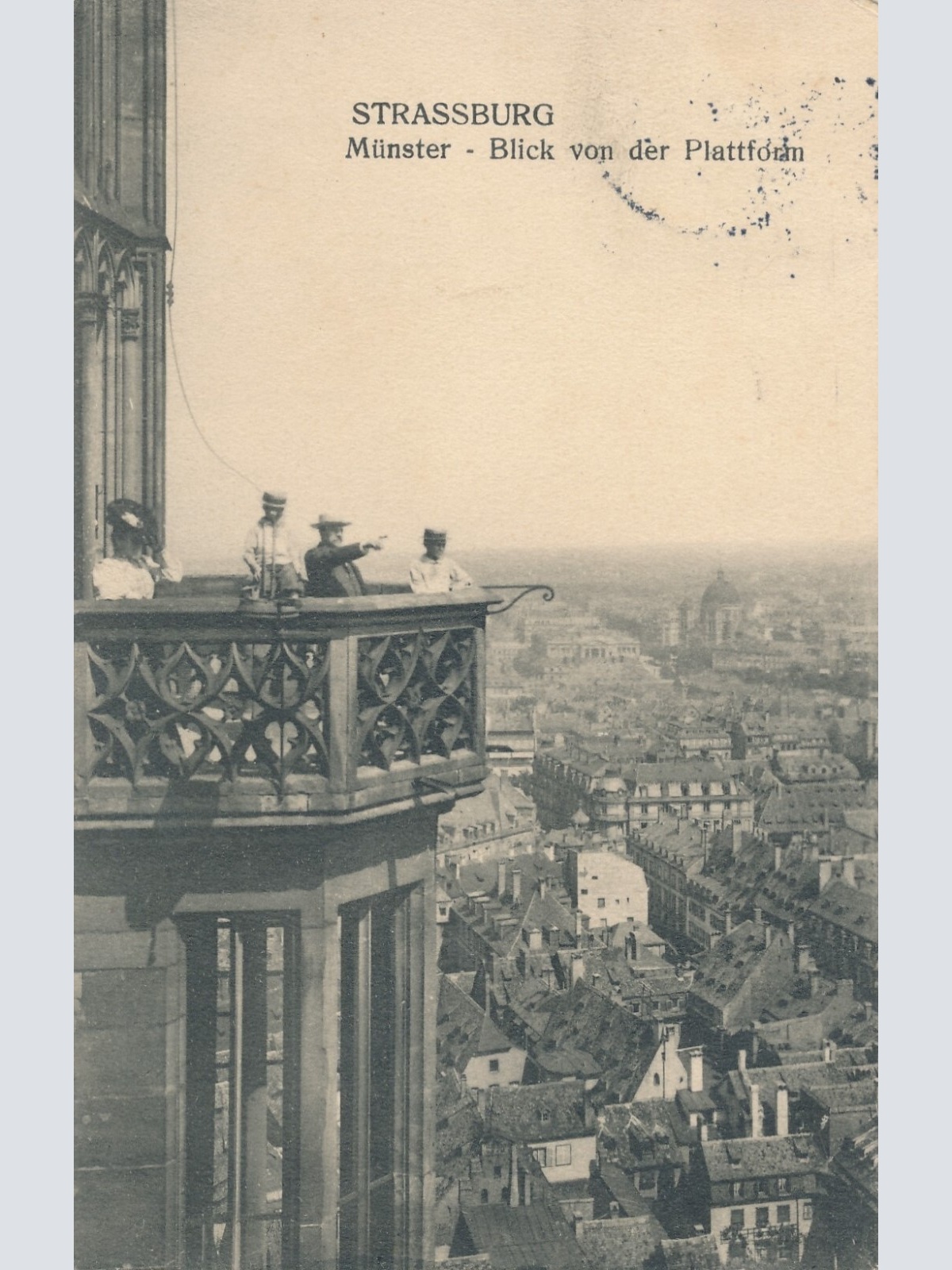 AK, Strassburg, Münster, Blick von der Plattform, Frankreich (S1999)