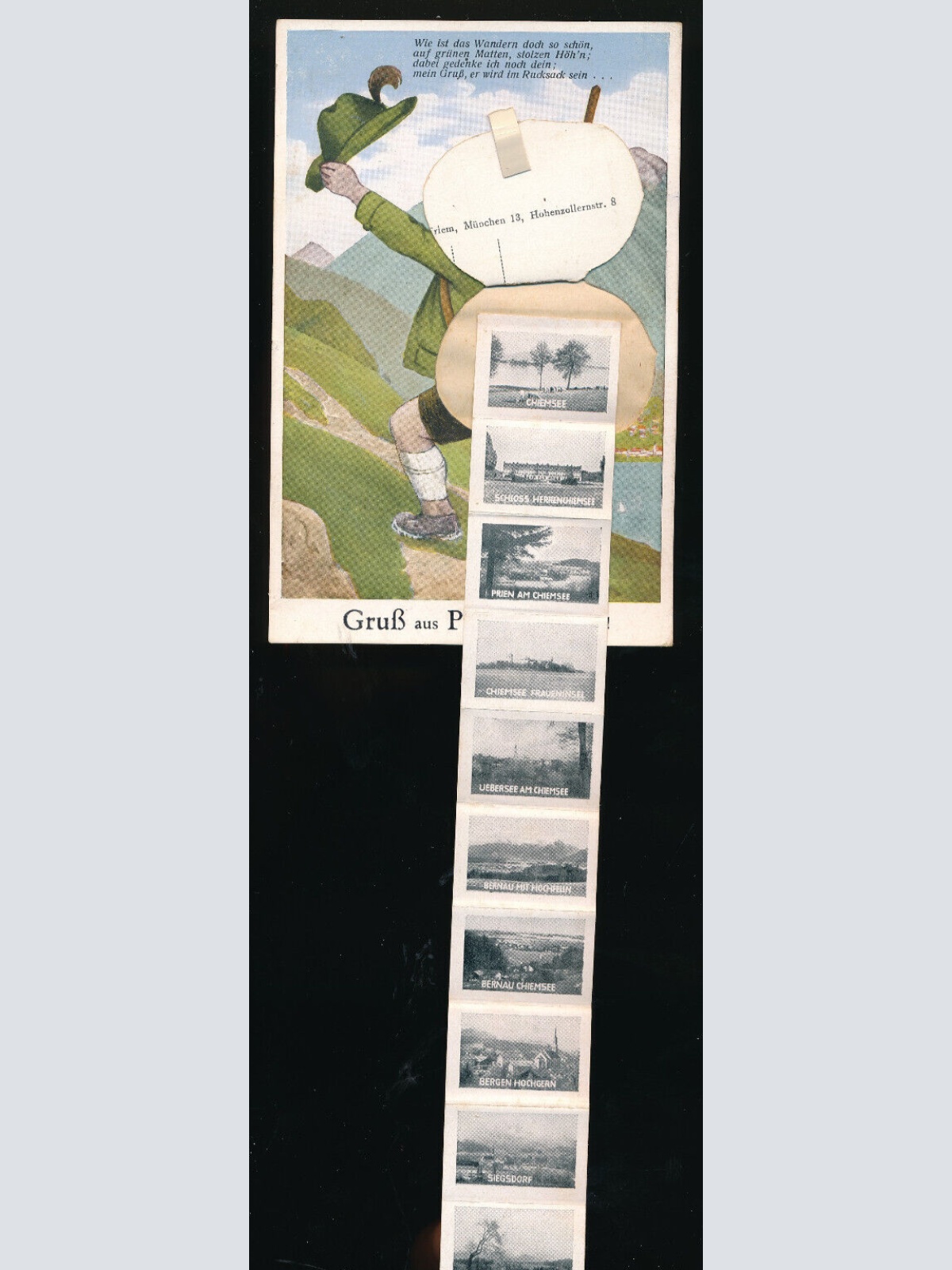 Leporello - Karte Gruß aus Prien am Chimsee Bayern (5954)