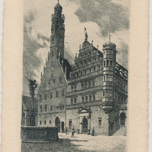 AK, Rothenburg ob der Tauber, Rathaus, Bayern (S1943)