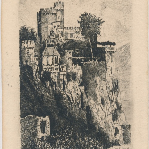 AK, Burg Rheinstein, Trechtingshausen, Rheinland-Pfalz (S1949)