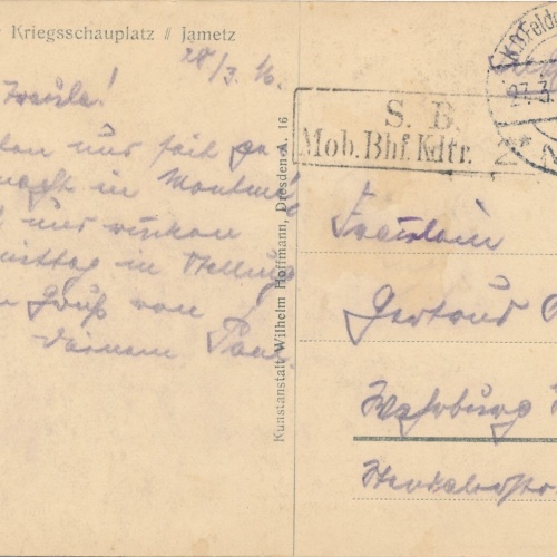 AK, Westlicher Kriegsschauplatz Jametz, Frankreich (S1961)