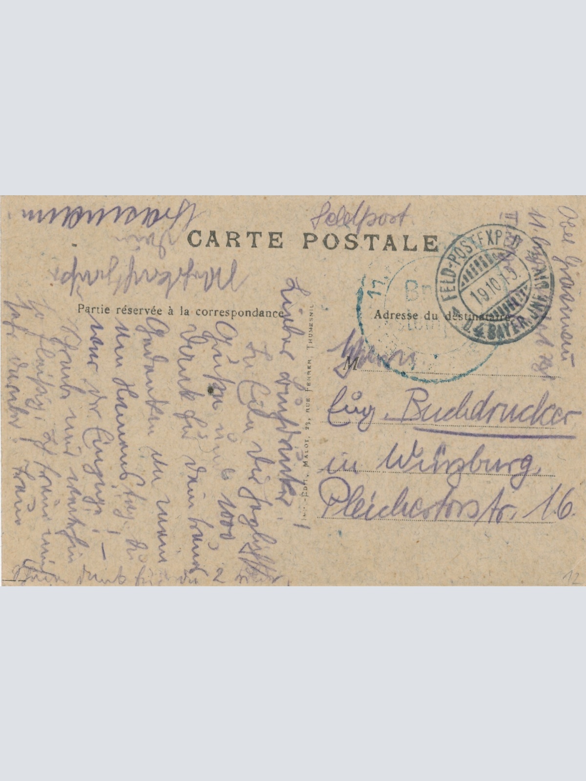 AK, Vimy, L'Eglise et le Mont, Panorama de Lorette (S1964)