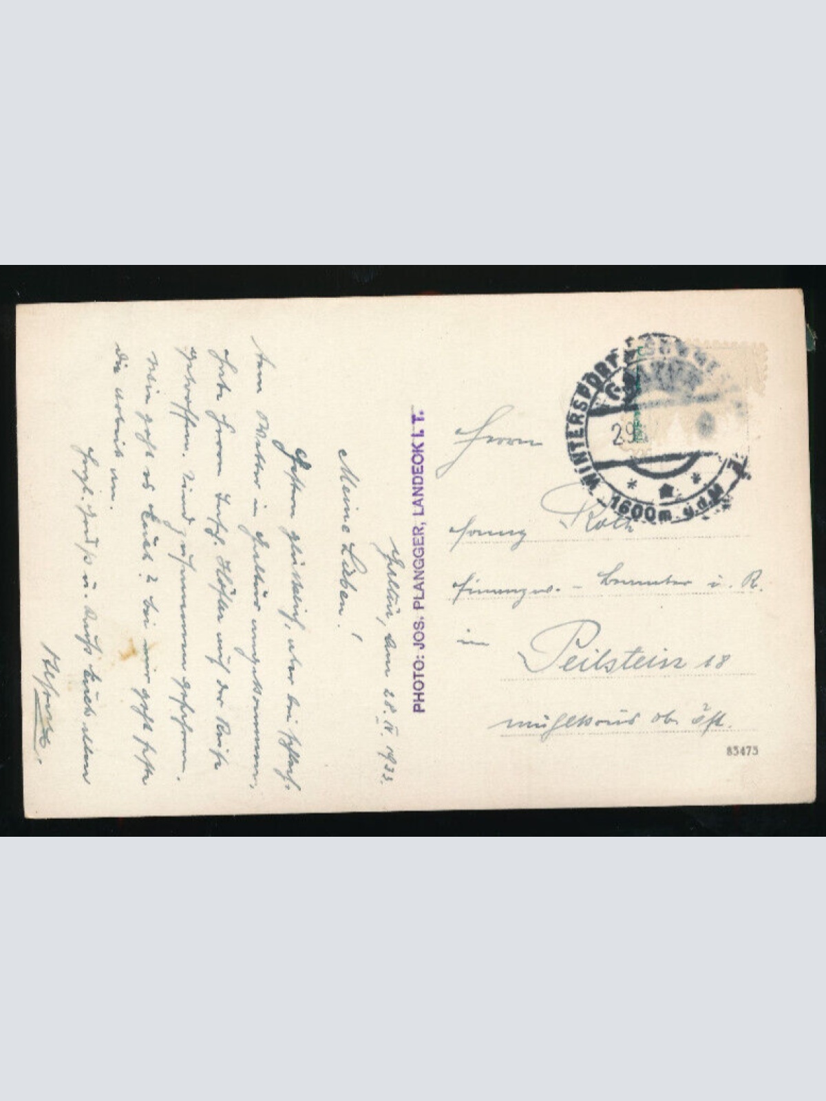 AK aus Galtür - Platz Tirol (5781)