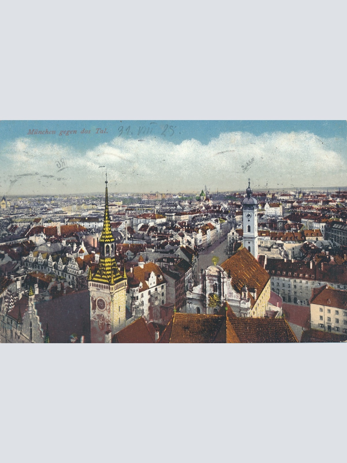 AK, München gegen das Tal, Bayern (S1768)