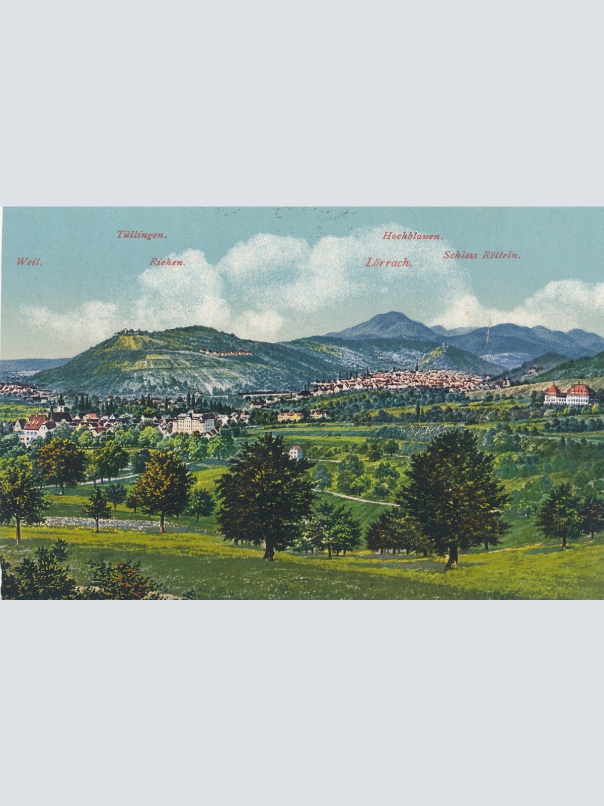 AK, Tüllingen, Hochblauen, Lörrach, Baden-Württemberg (S1781)