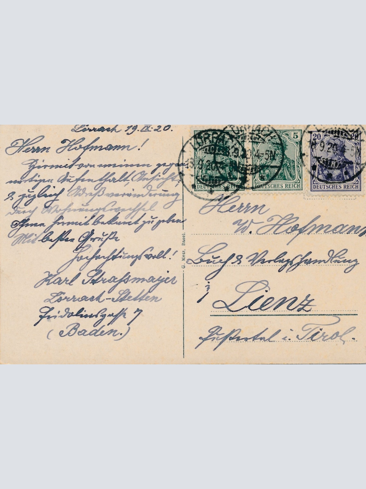 AK, Tüllingen, Hochblauen, Lörrach, Baden-Württemberg (S1781)