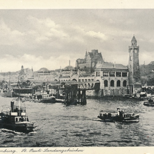 AK, Hamburg, St. Pauli-Landungsbrücken (S1733)