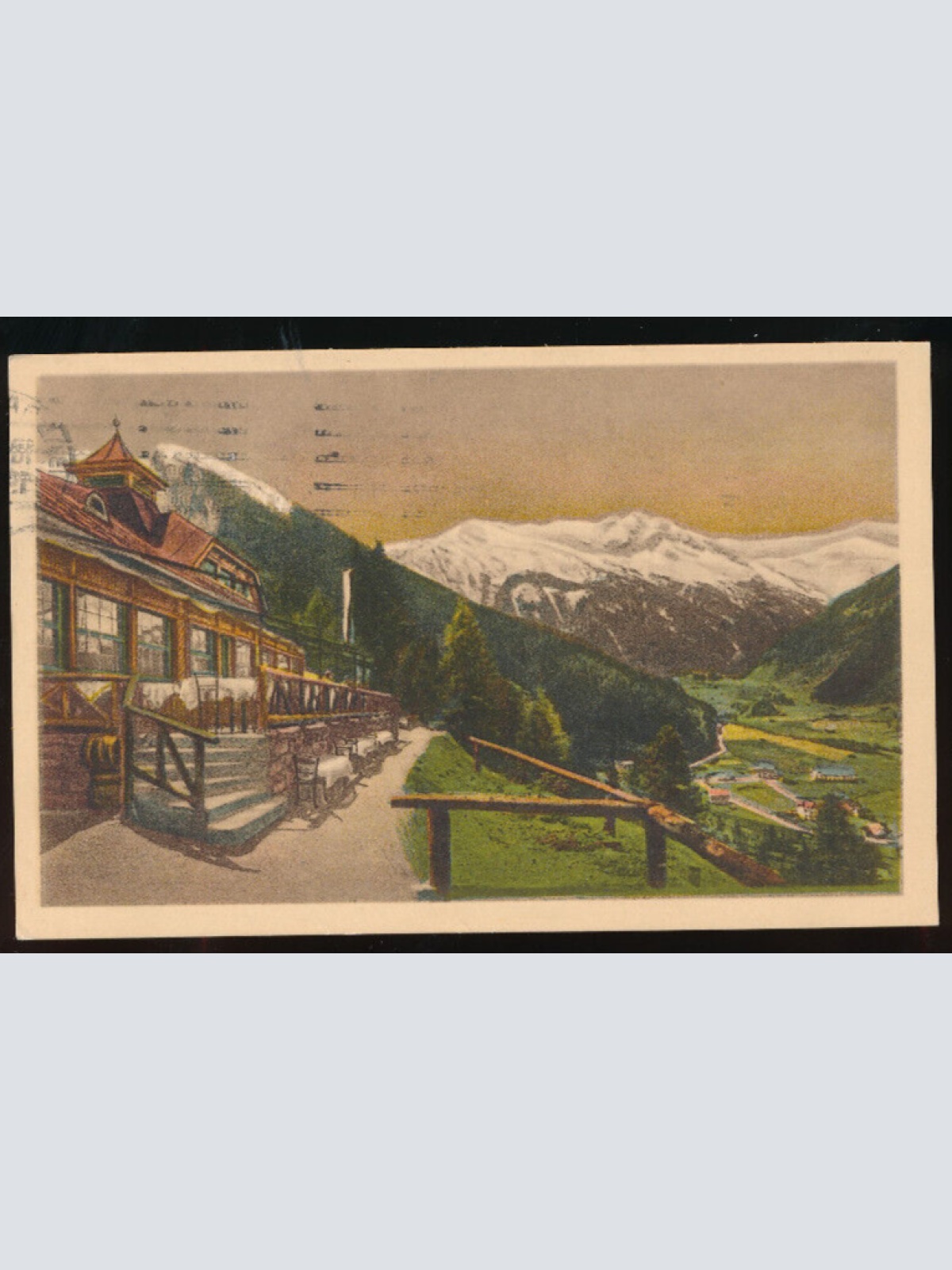 AK aus Badgastein Alpencafe Restaurant Windischgrätzhöhe Salzburg (5995)