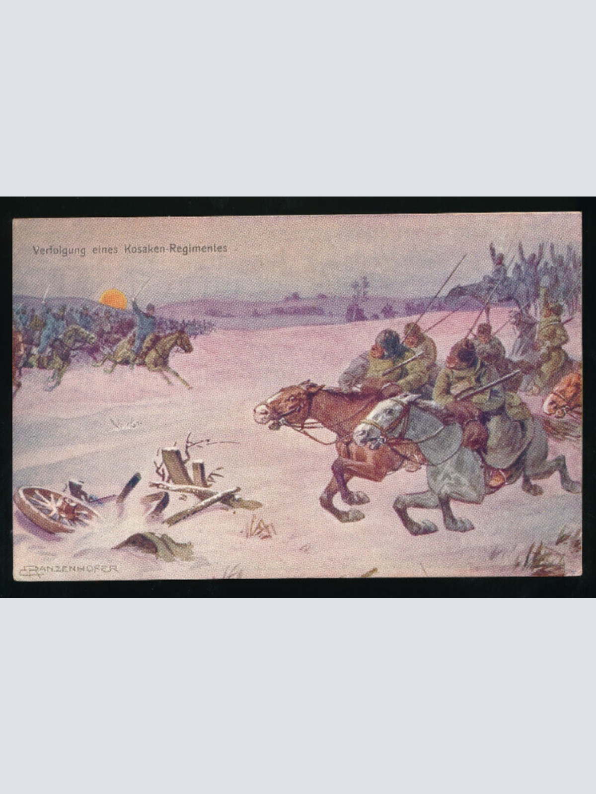 AK Verfolgung eines Kosaken-Regimentes (5987)