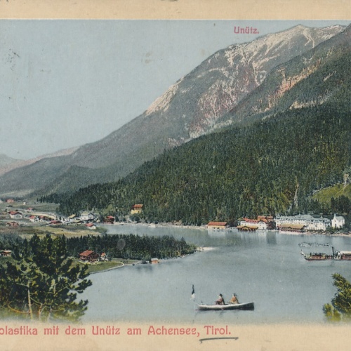 AK vom Achensee mit Hotel Scholastika Tirol (6224)