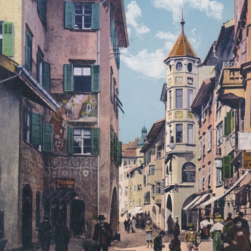 AK aus Bozen Museumstraße Italien (6375)