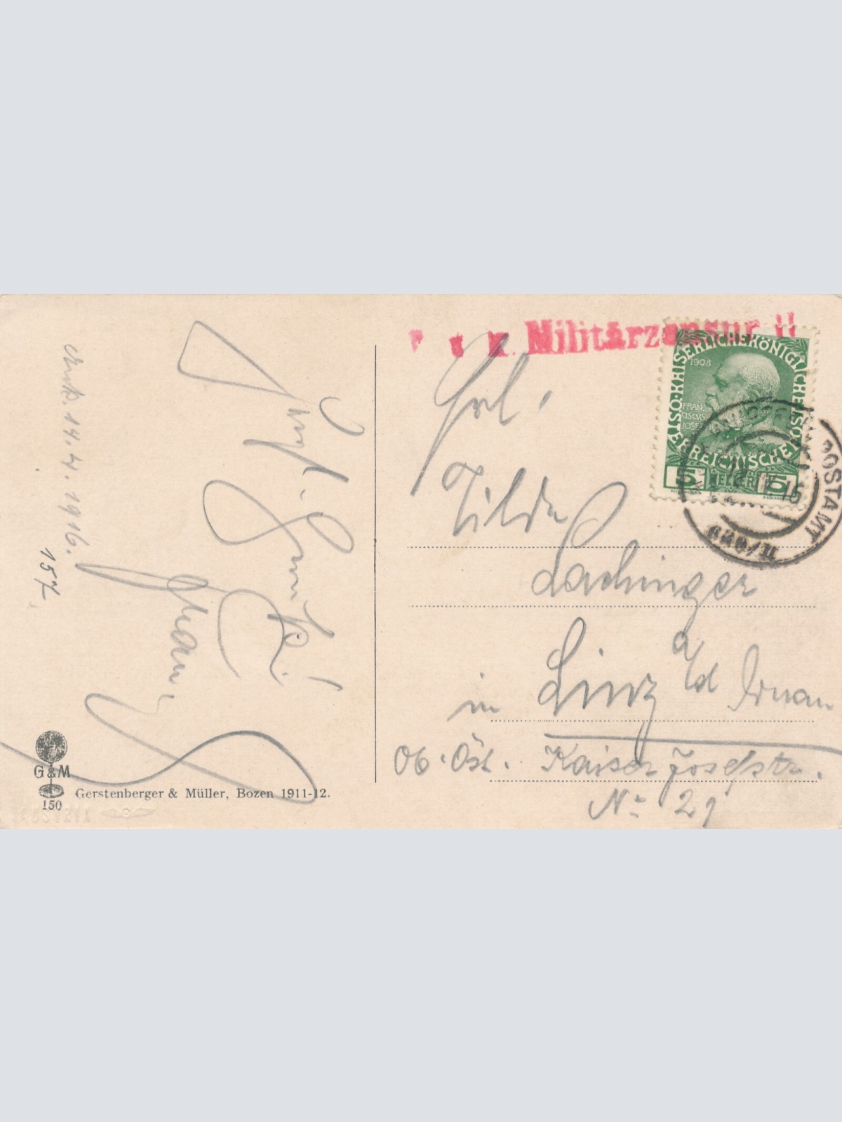 AK aus Bozen Museumstraße Italien (6375)