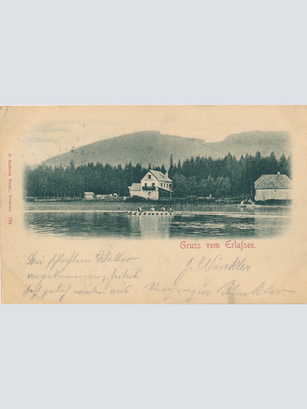 AK gruss vom Erlafsee Steiermark (6431)