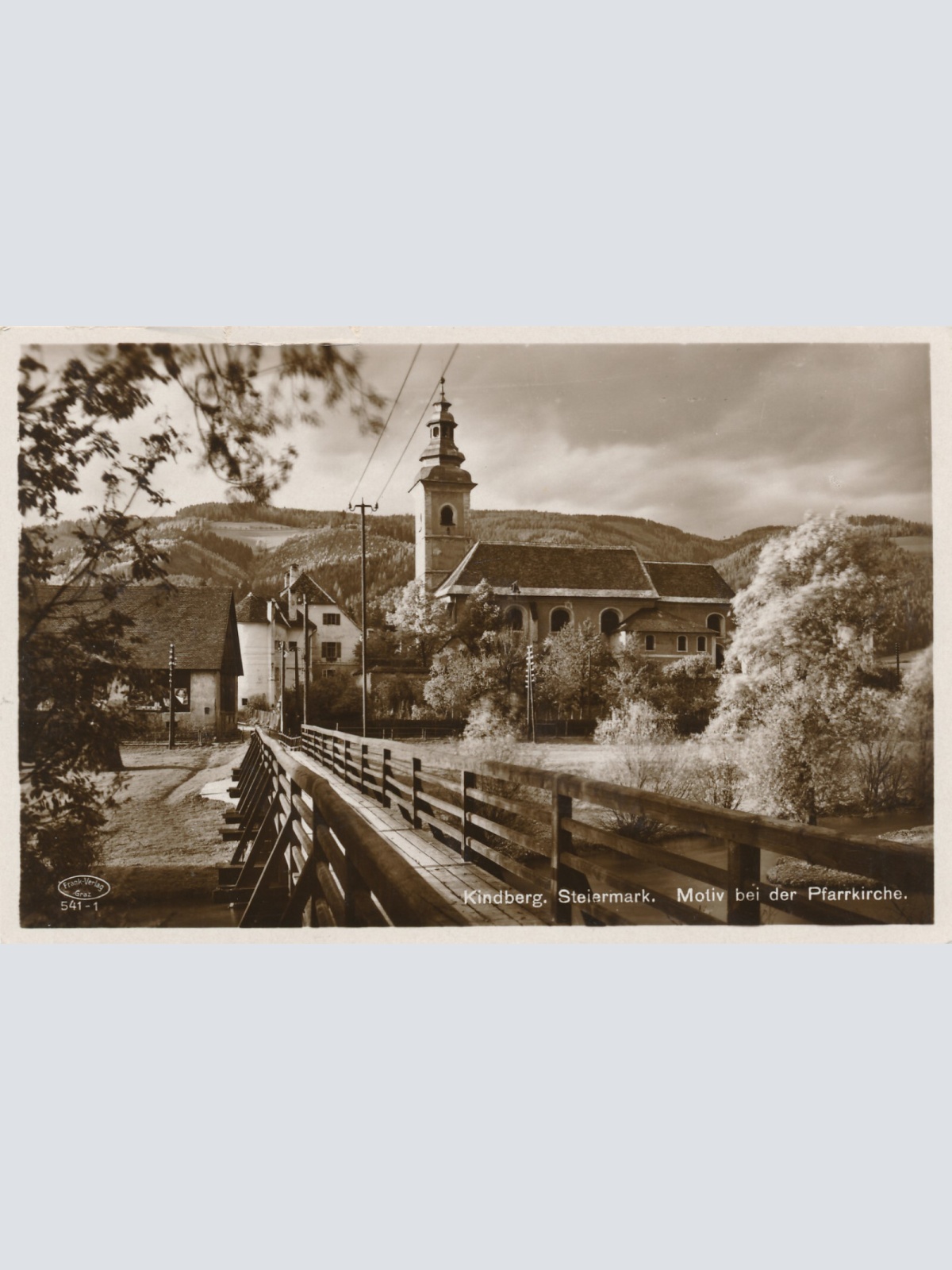 AK aus Kindberg mit Pfarrkirche Steiermark (6416)