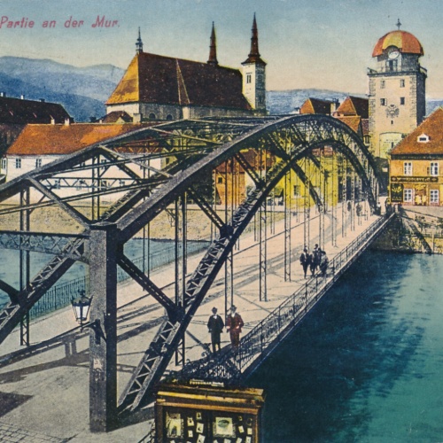AK aus Leoben mit Brücke Stmk  (6365)