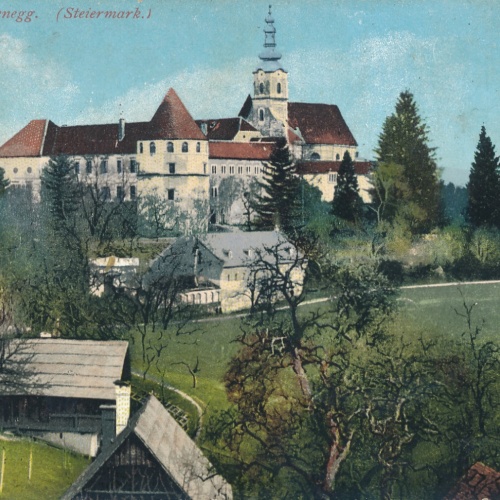 AK aus Hollenegg mit Schloss Stmk  (6362)