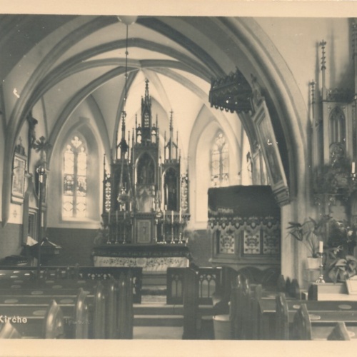 AK aus Pasching Kircheninneres Oberösterreich  (6370)