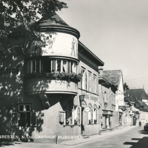 AK aus Gresten mit Gasthof Hubegger Niederösterreich (6164)