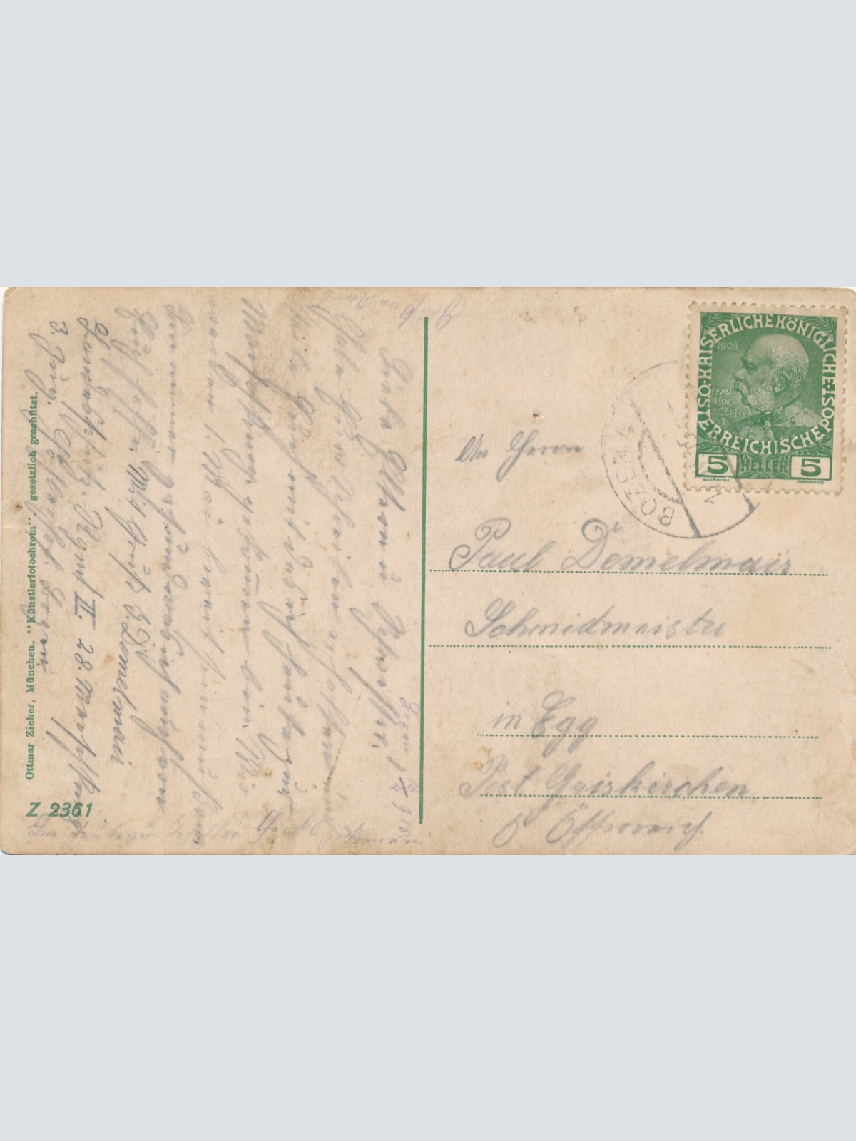 AK aus Bozen mit Schloß Ried und Runkelstein Italien (6213)