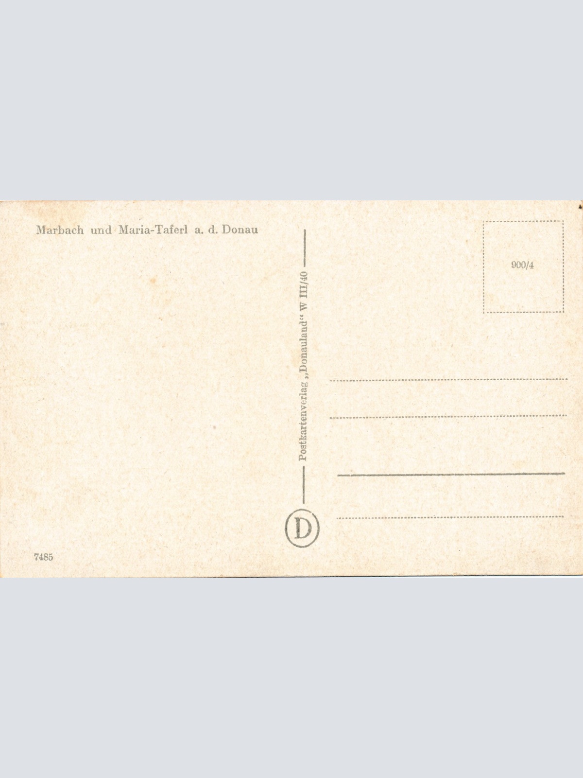 AK aus Marbach und Maria Taferl mit Dampfer Niederösterreich (6889)
