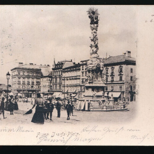 AK aus Linz Franz Josefs Platz Oberösterreich (6025)