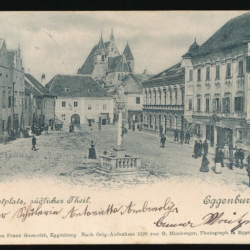 AK aus Eggenburg mit Hauptplatz Niederösterreich (5975)