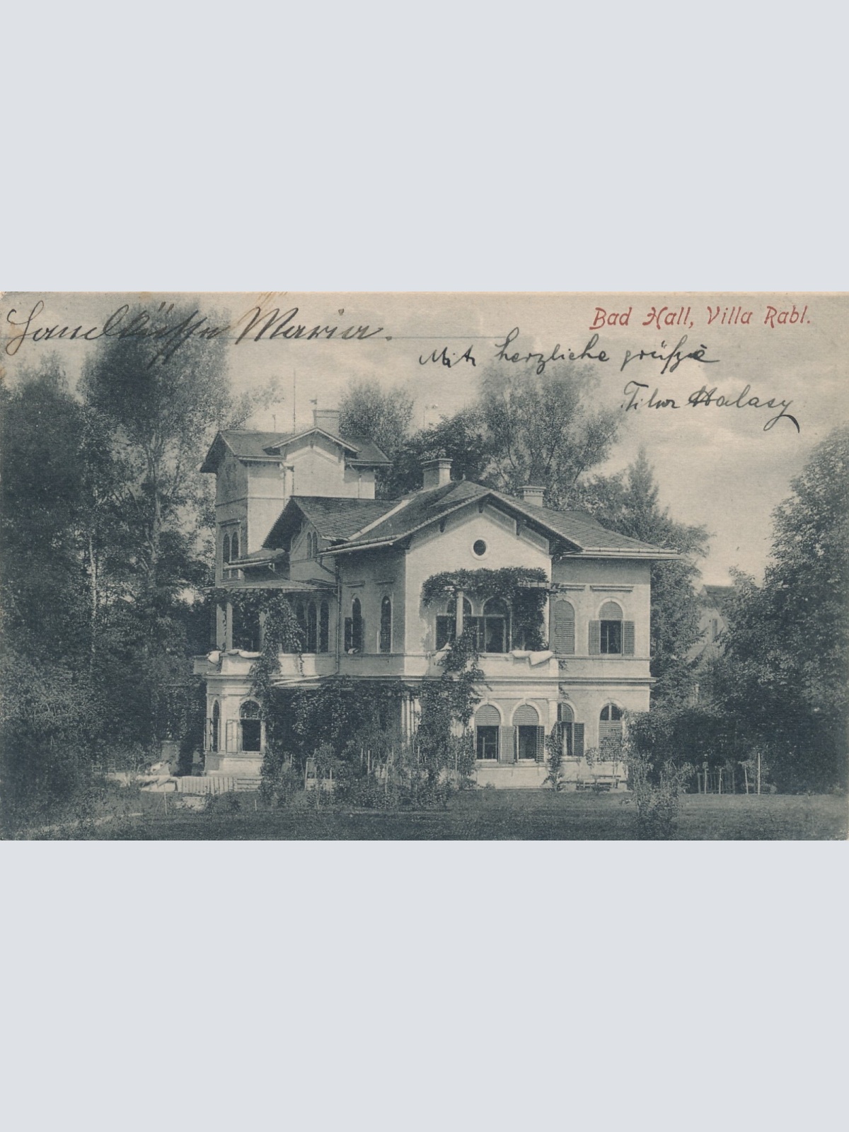 AK aus Bad Hall mit Villa Rabl Oberösterreich (6784)