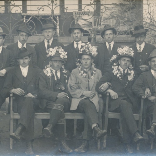 AK Annodazumals Männerfoto von einer Promenade Niedersachsen (6830)