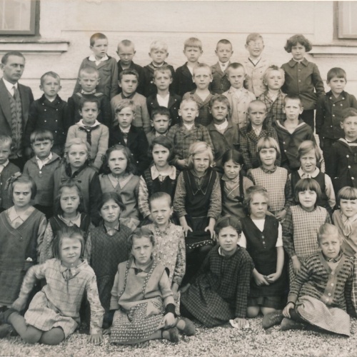 AK Annodazumals Foto von einer Schulklasse (6840)