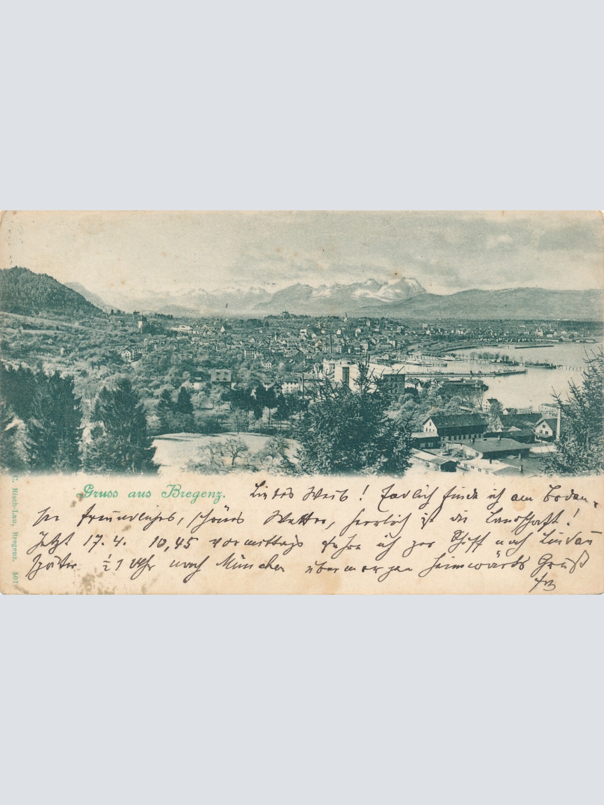 AK gruss aus Bregenz Vorarlberg (6082)