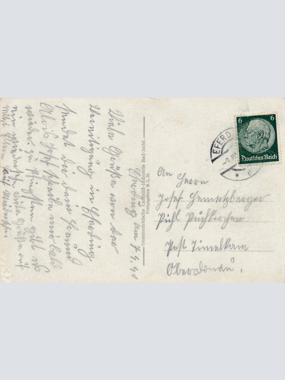 AK aus Eferding Fliegeraufnahme 126 Oberösterreich (6820)