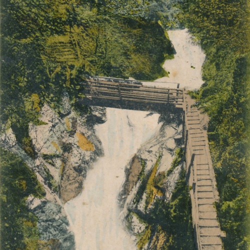 AK aus Rottenmann Partie aus der Klamm mit Wasserfall Steiermark (6073)