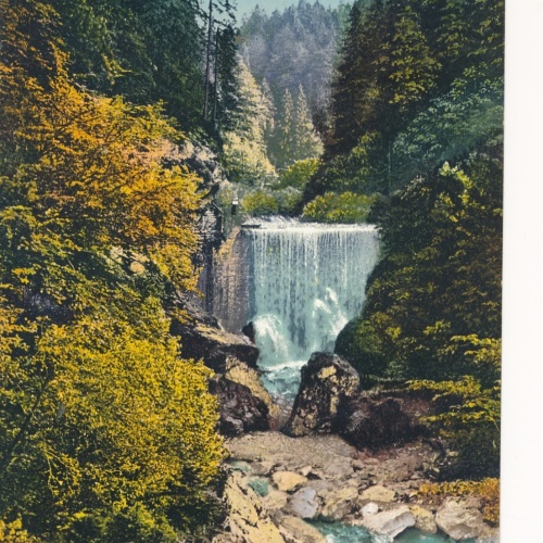 AK aus Dornbirn mit Wasserfall Vorarlberg (7004)